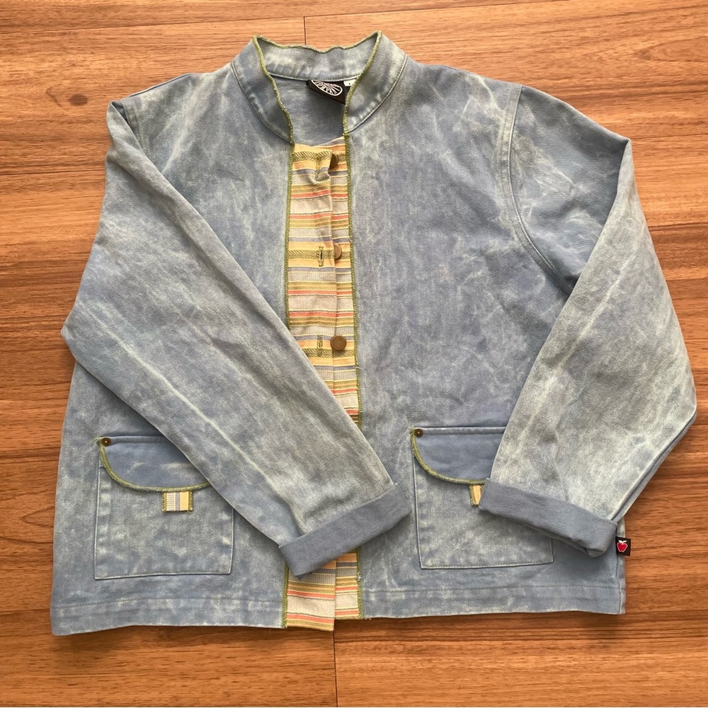 Produce Company Jean Jacket Women's Large Vintage Y2K